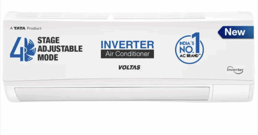 Voltas 2024 Model 1 Ton 3 Star Split Inverter AC - White  (123V CAX(4503691), Copper Condenser)